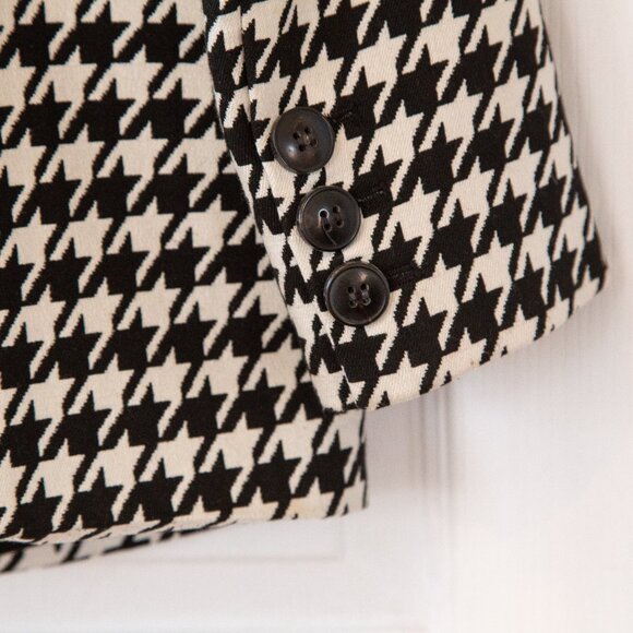 Anine Bing Black and White Houndstooth Blazer, Size XS-S - Picture 15 of 16